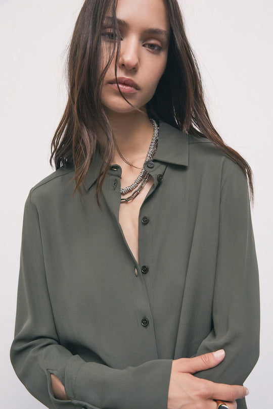 8C0075 A8I1 CAMICIA/SHIRT G639 Mysterious Green