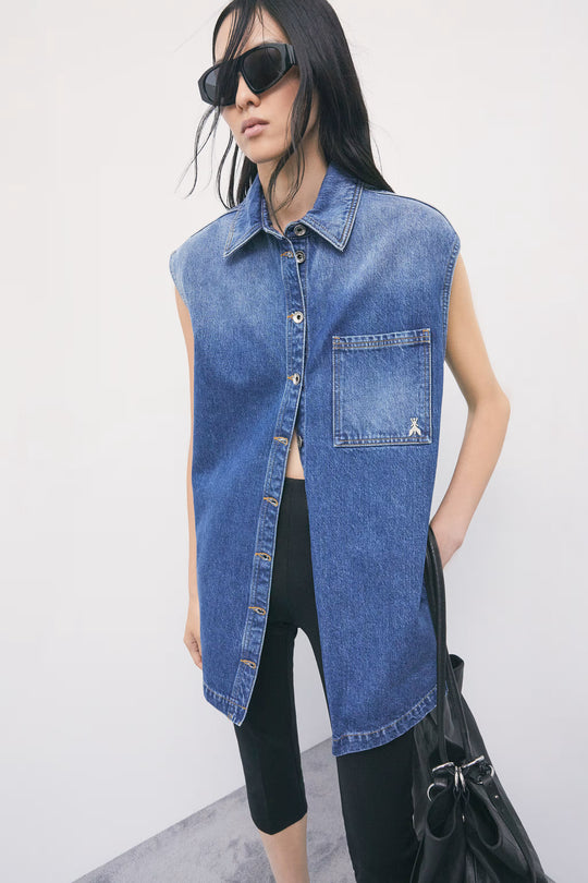 8C0116 D1WZB CAMICIA/BLOUSE CB26 MEDIUM WASH