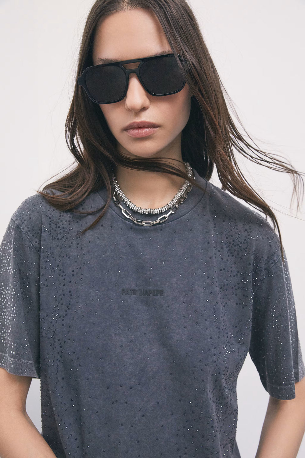 8M0216 J0069 MAGLIA/T-SHIRT S789 Acid Wash Gray