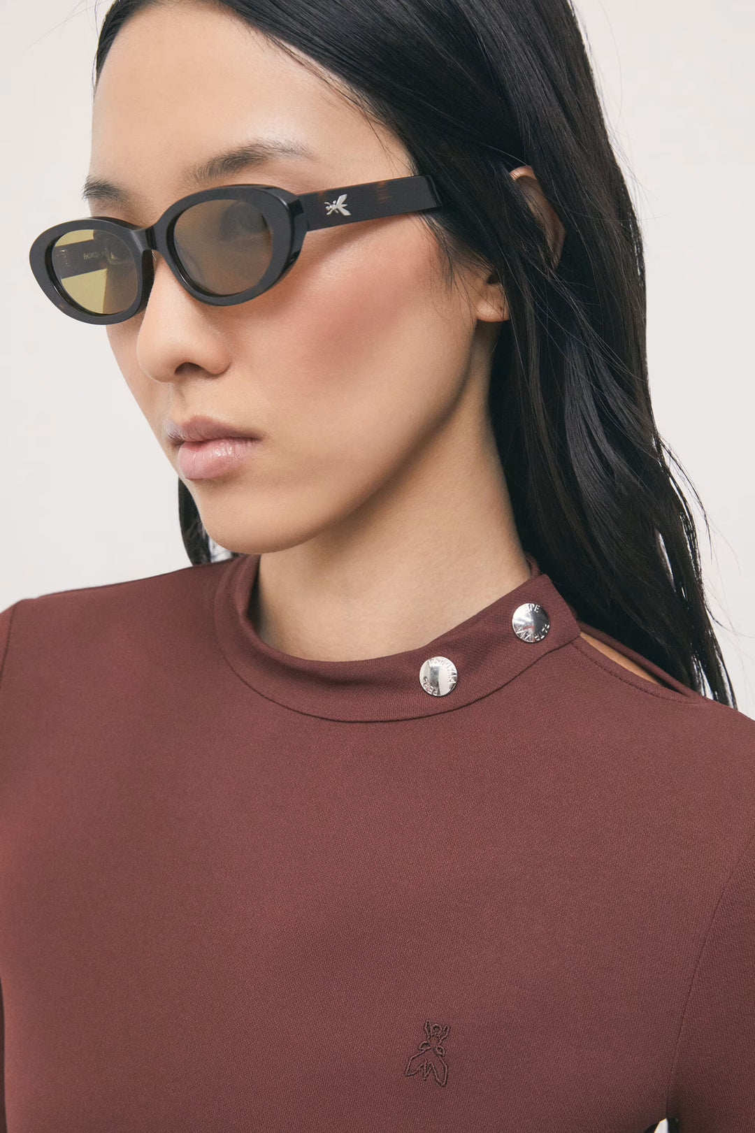 8M0320 J0063 MAGLIA BODY/BODY TOP B887 Wood Brown