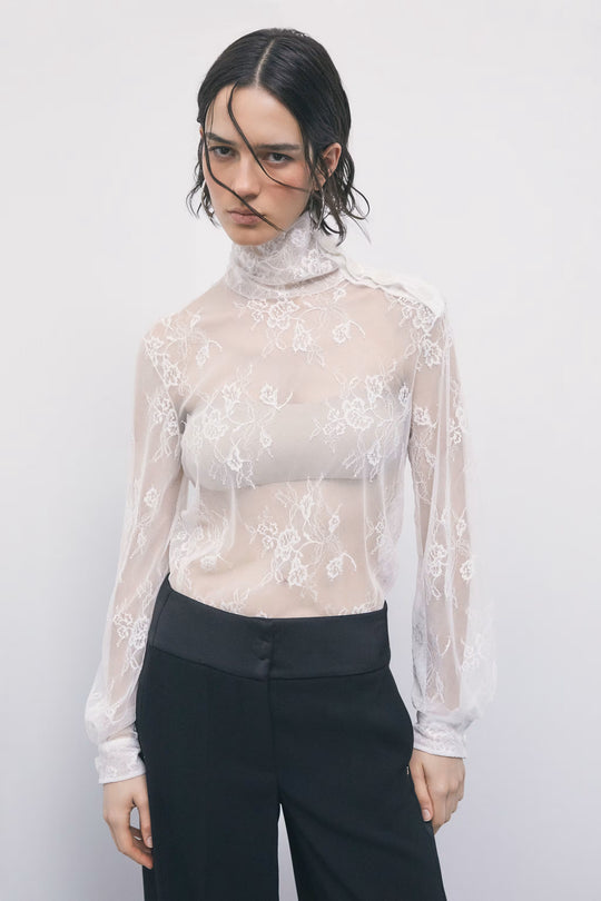 8M0327 J0050 MAGLIA/TOP W146 Bianco