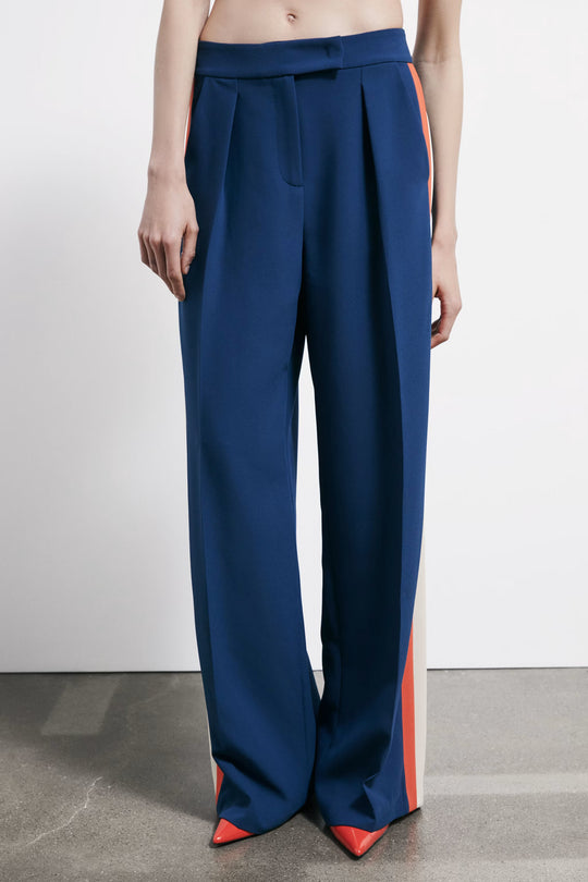 8P0795 A688 PANTALONI/TROUSERS F5N7 Lagoon/Orange/Ivory