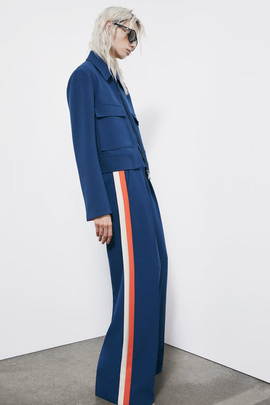 8P0795 A688 PANTALONI/TROUSERS F5N7 Lagoon/Orange/Ivory