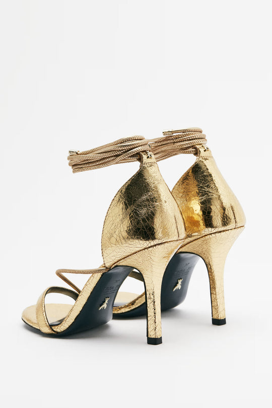 8X0097 L112 SANDALI/SANDALS Y459 Craquele Gold