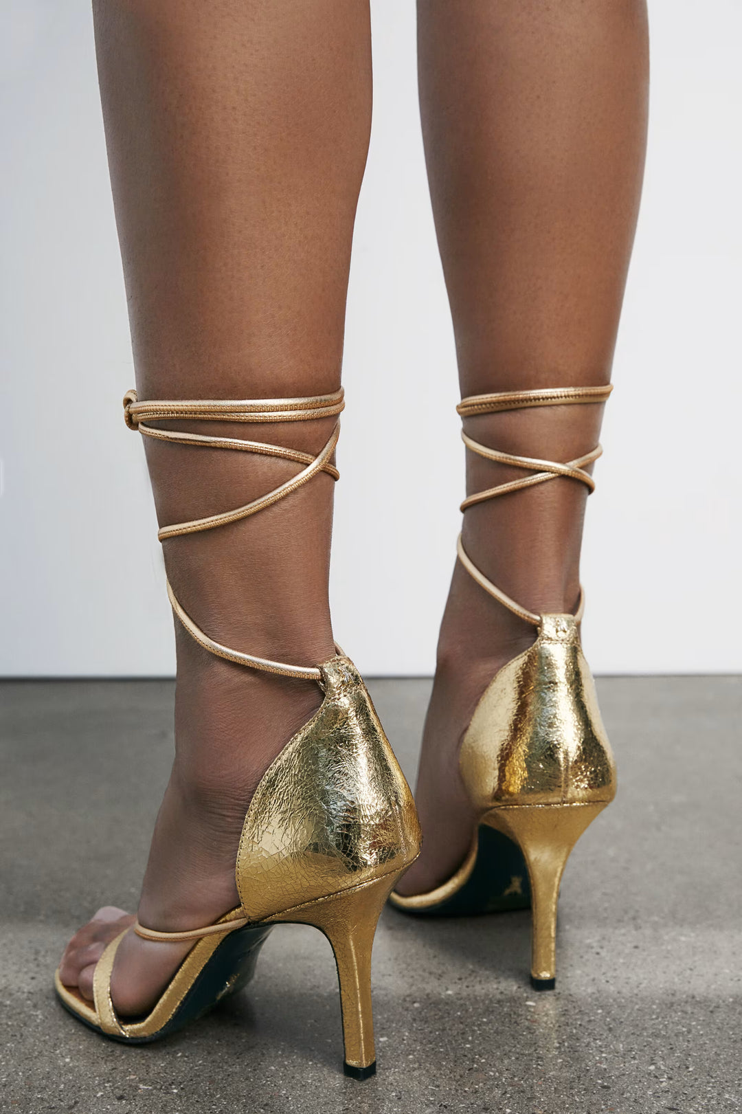 8X0097 L112 SANDALI/SANDALS Y459 Craquele Gold
