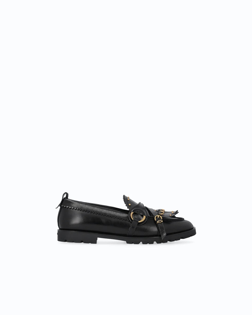 NORA 08 - MOCASSINO LUX CALF LEATHER BLACK Z99