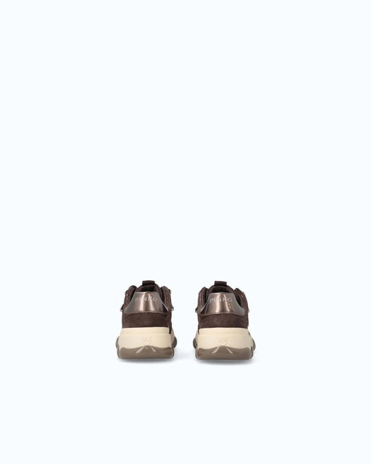ATHENA 01 - SNEAKER COW SUEDE MORO L72