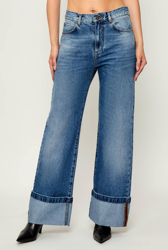 105541 A2RP WANDA WIDE LEG TURN-UP PJD