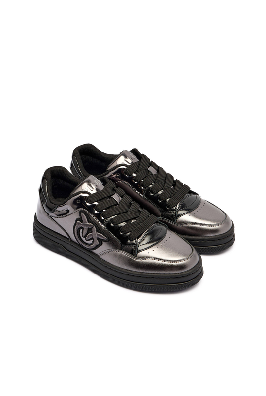 MANDY 11 - SNEAKER LAMINATED NAPPA PEWTER/BLACK Z80