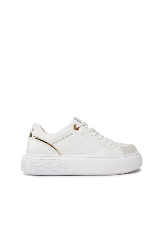 6566574 YOKO 02 - SNEAKER CALF LEATHER/MIRROR WHITE/PLATINUM ZIA