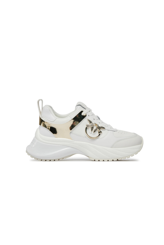 ARIEL 02 - SNEAKER TUMBLED LEATHER/CALF LEATHER/MIRROR WHITE Z1B