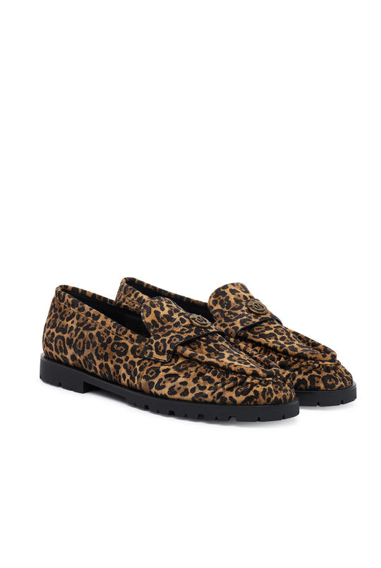 NORA 01 - MOCASSINO PRINTED COW SUEDE LEOPARD M36
