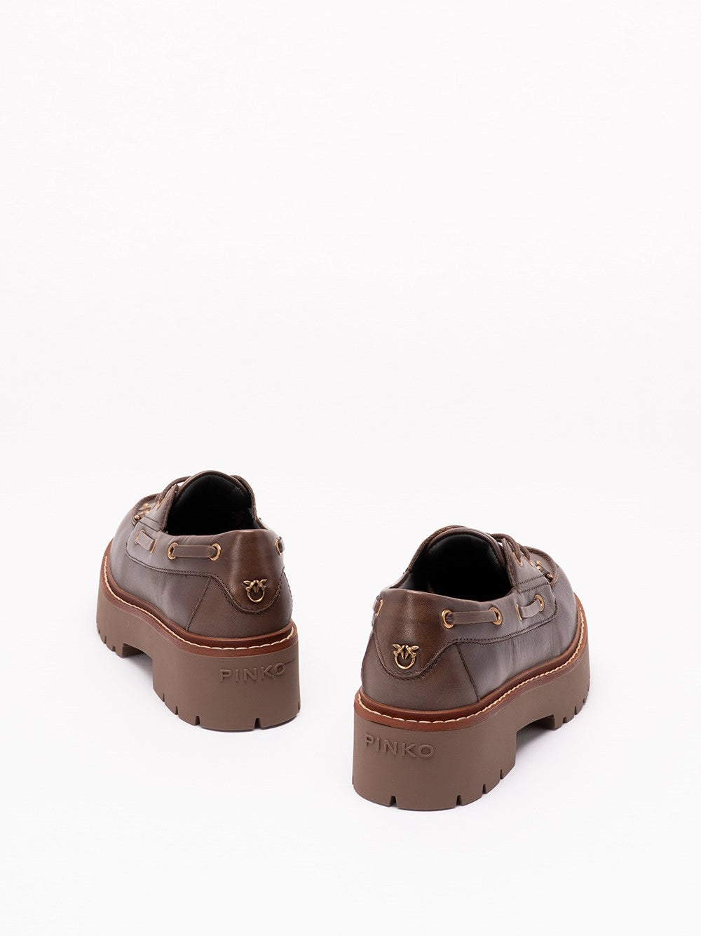 MARGARET 01 - MOCASSINO BRUSHED CALF LEATHER MORO L72