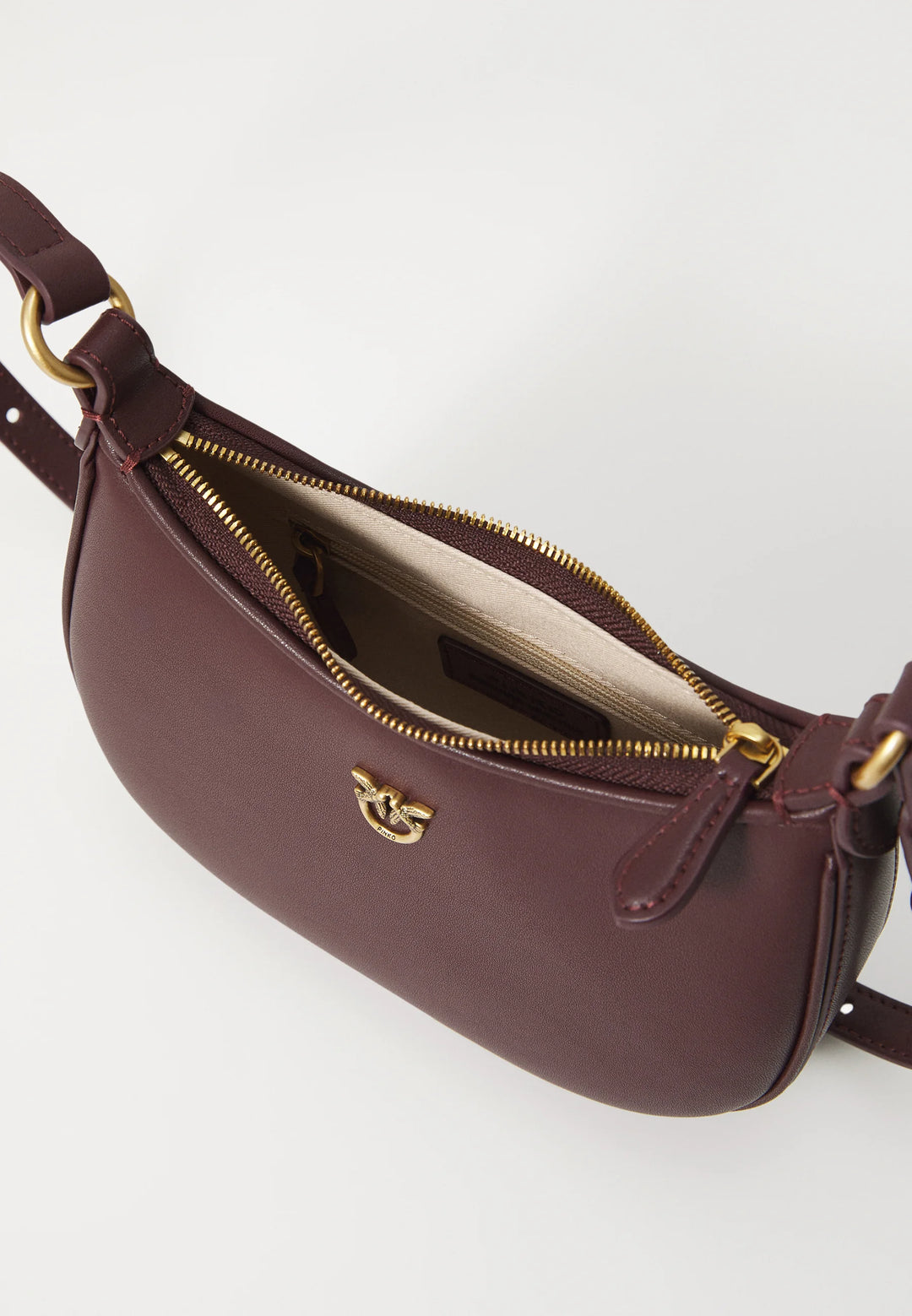 HALF MOON BABY LEATHER SHOULDER BAG-103538 A0F1- R49Q