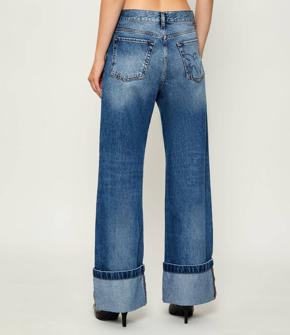 105541 A2RP WANDA WIDE LEG TURN-UP PJD