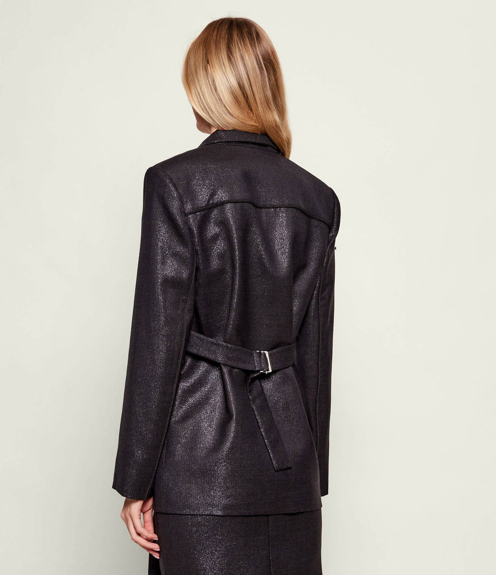 FAUSTA GIACCA GESSATO LUREX Z99