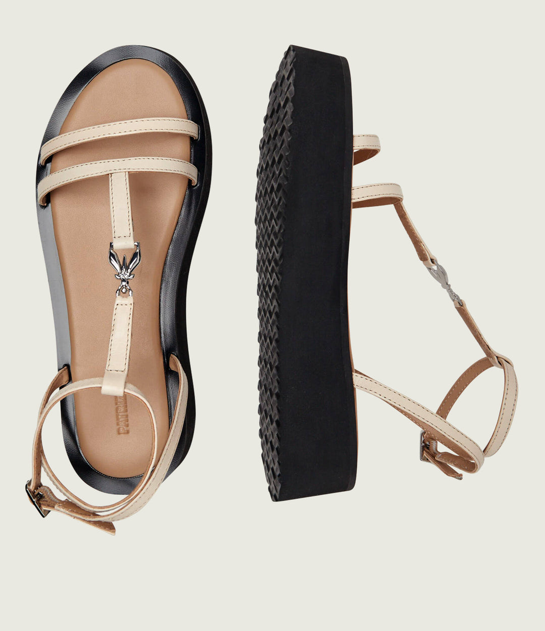 2X0060 L048 SANDALI/SANDALS J503 Wooly White/Black