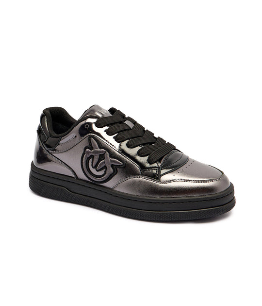 MANDY 11 - SNEAKER LAMINATED NAPPA PEWTER/BLACK Z80