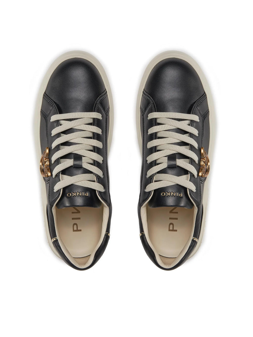 YOKO 01 - SNEAKER TUMBLED LEATHER/CALF LEATHER WHITE/BLACK ZZ1