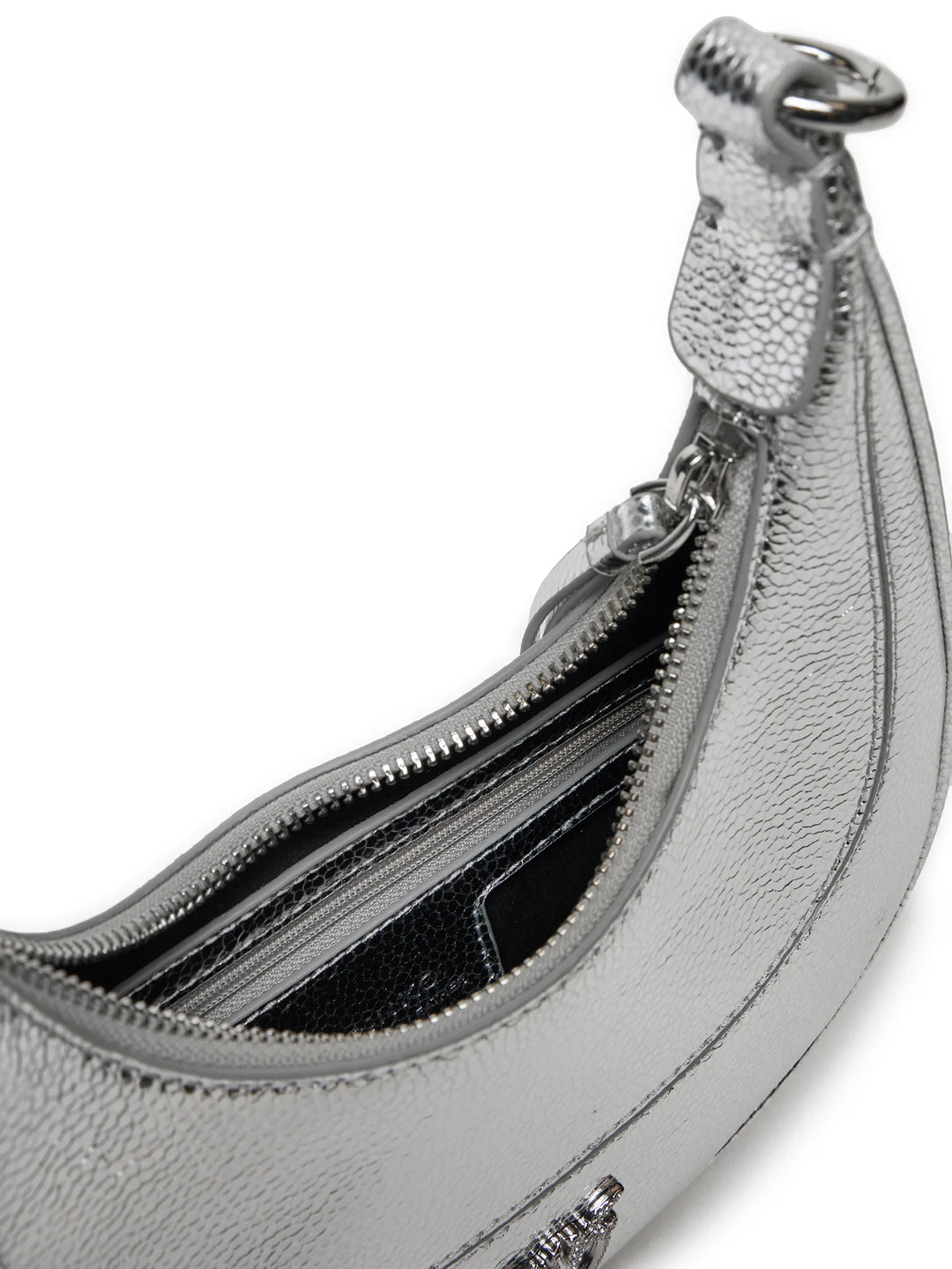 101433 A204 BRIOCHE HOBO MINI TEXTURE METAL LEA U