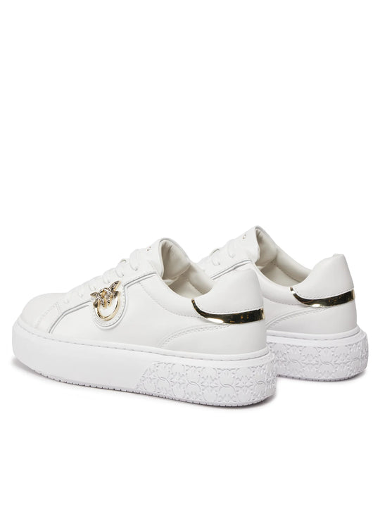 YOKO 01 - SNEAKER TUMBLED LEATHER/CALF LEATHER WHITE/ICE ZJ4