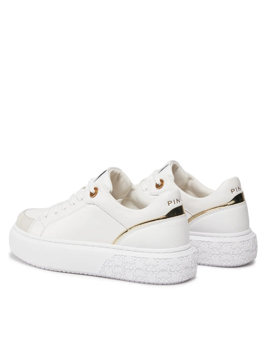 6566574 YOKO 02 - SNEAKER CALF LEATHER/MIRROR WHITE/PLATINUM ZIA