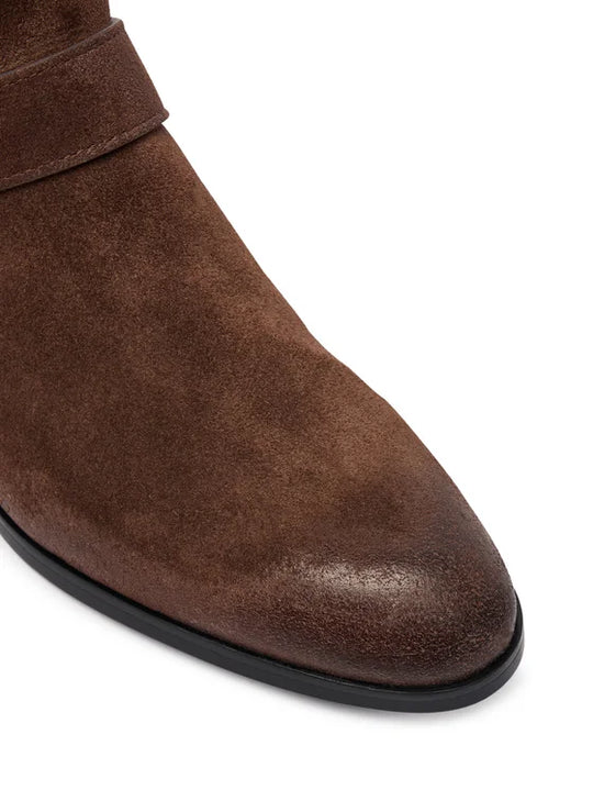 JANE 07 - ANKLE BOOT BRUSHED COW SUEDE MORO L72