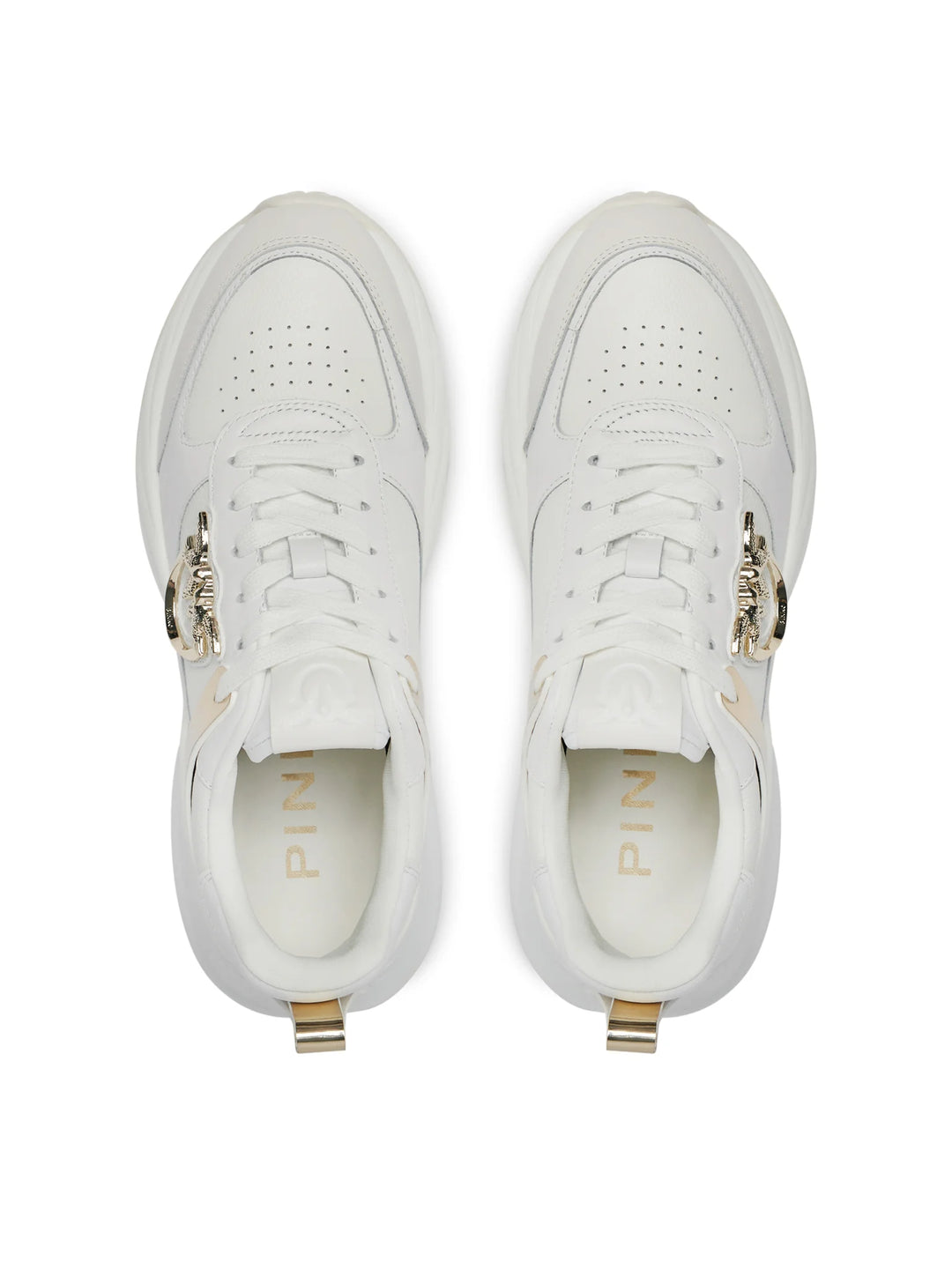 ARIEL 02 - SNEAKER TUMBLED LEATHER/CALF LEATHER/MIRROR WHITE Z1B