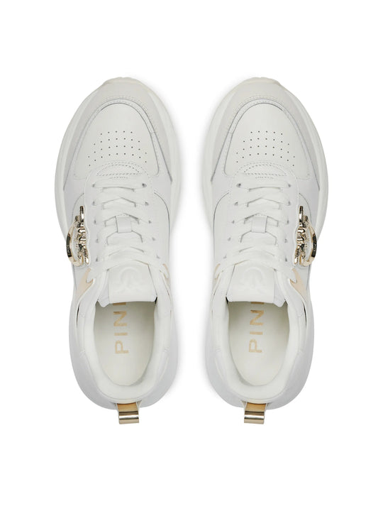 ARIEL 02 - SNEAKER TUMBLED LEATHER/CALF LEATHER/MIRROR WHITE Z1B